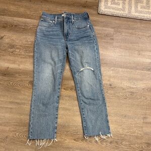 Madewell Classic Blue Distressed Jeans